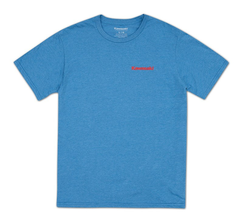 Kawasaki Star Eagle Flag T-Shirt K004-2672-BL