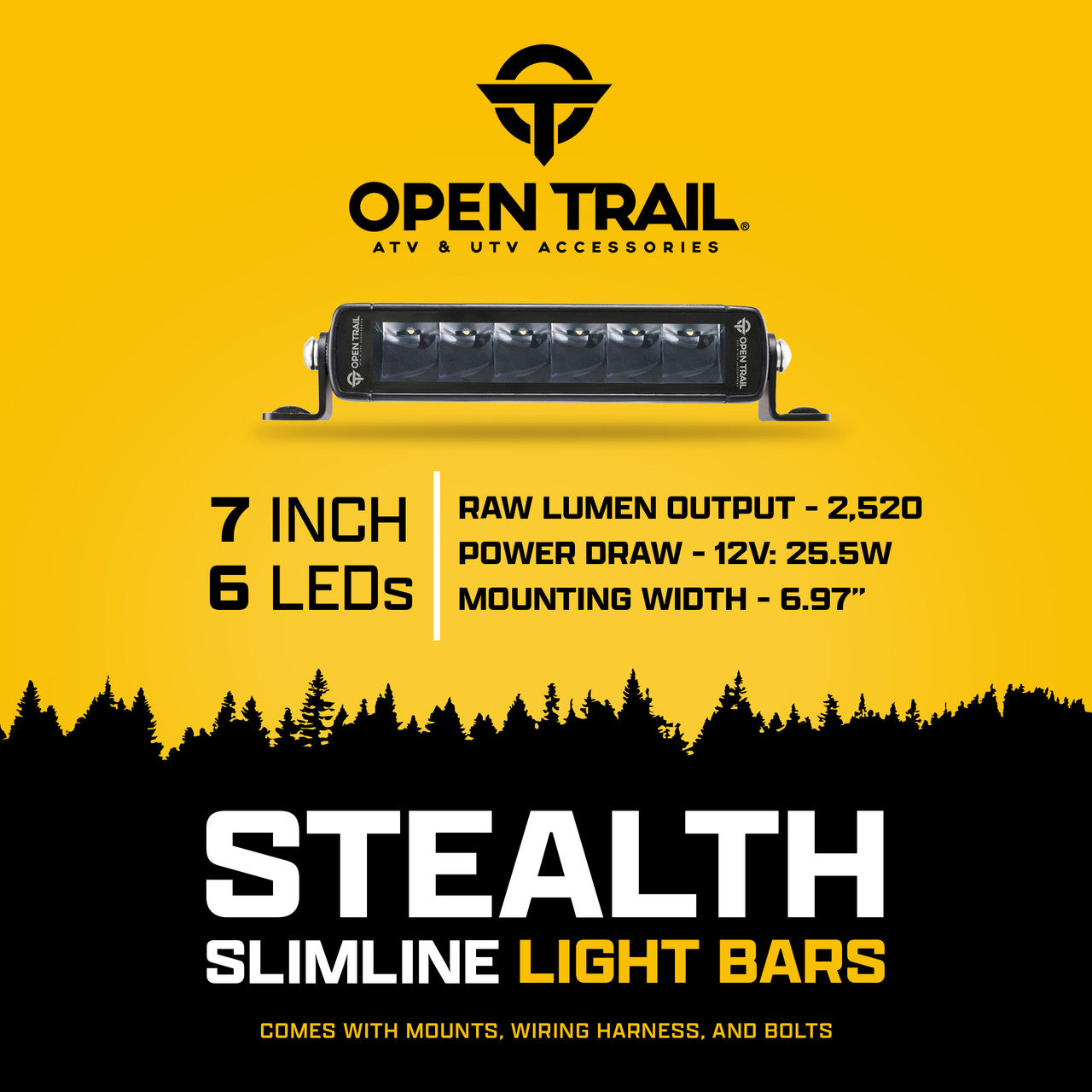 OPEN TRAIL 7'' LED LIGHT SPOT BEAM 12-9035