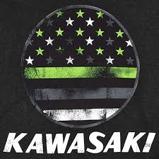 Kawasaki Heritage Flag T-Shirt - K004-2669-BK