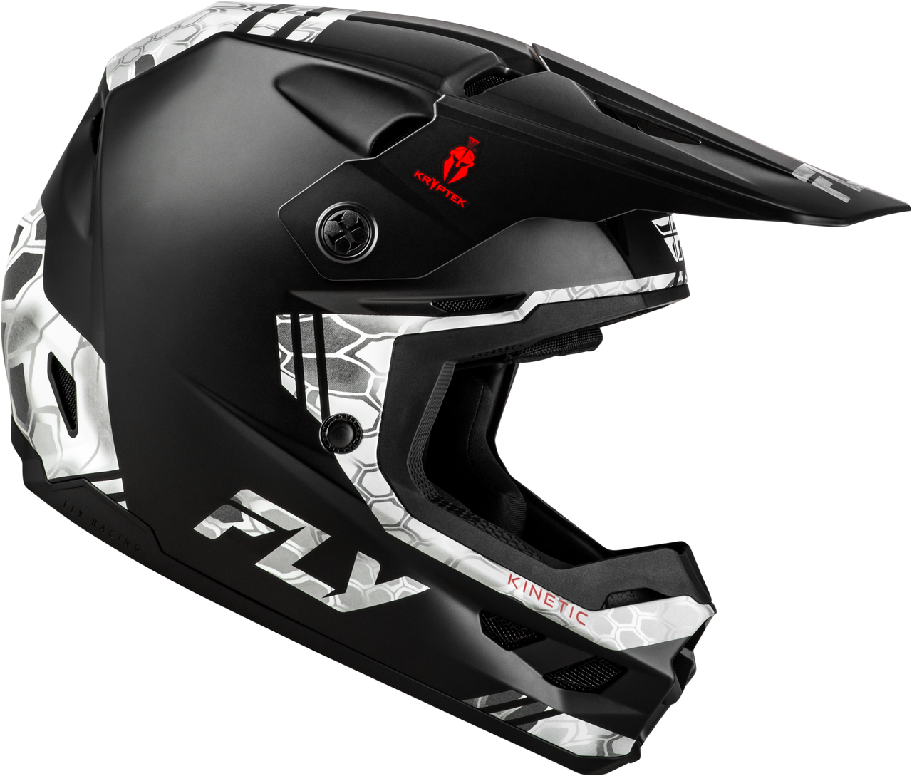 FLY RACING KINETIC VERDICT KRYPTEK HELMET BLACK/GREY 73-8728
