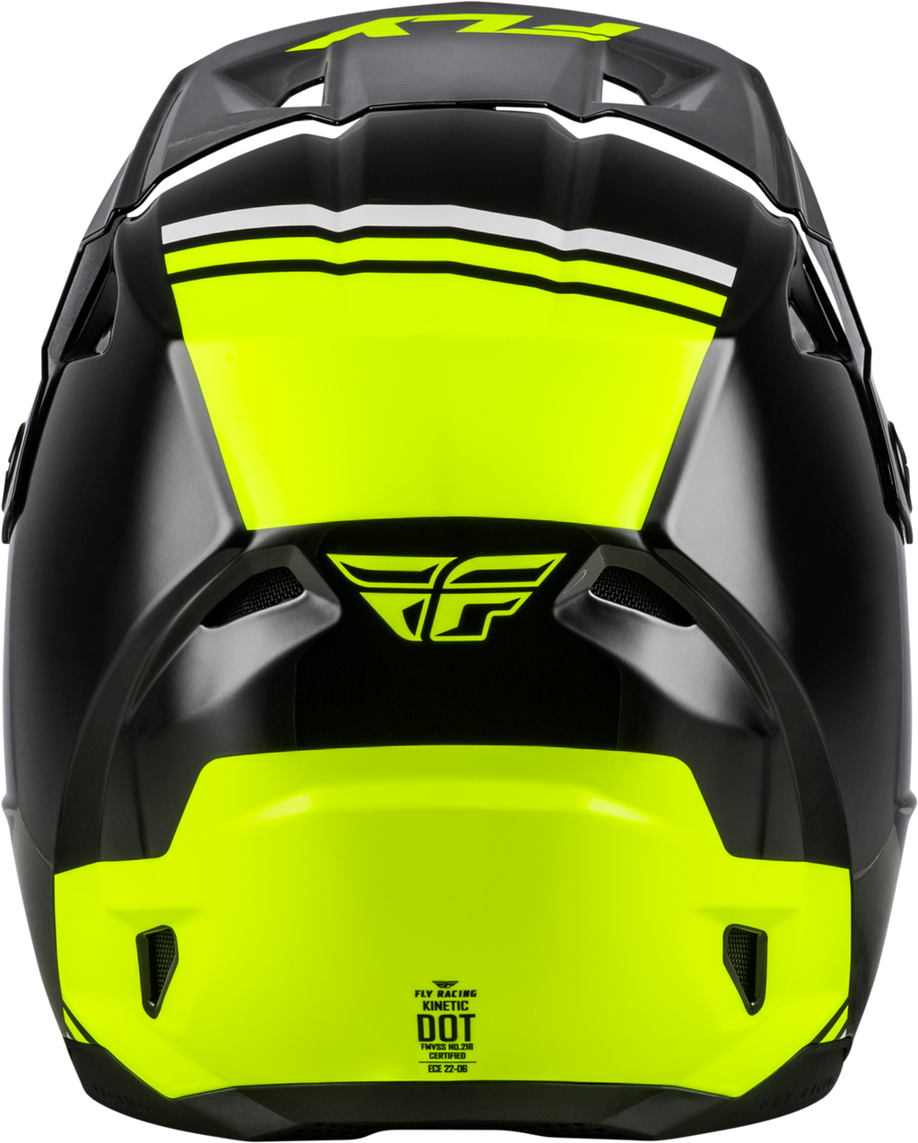 FLY RACING KINETIC VERDICT HELMET BLACK/HI-VIS/GREY 73-8723