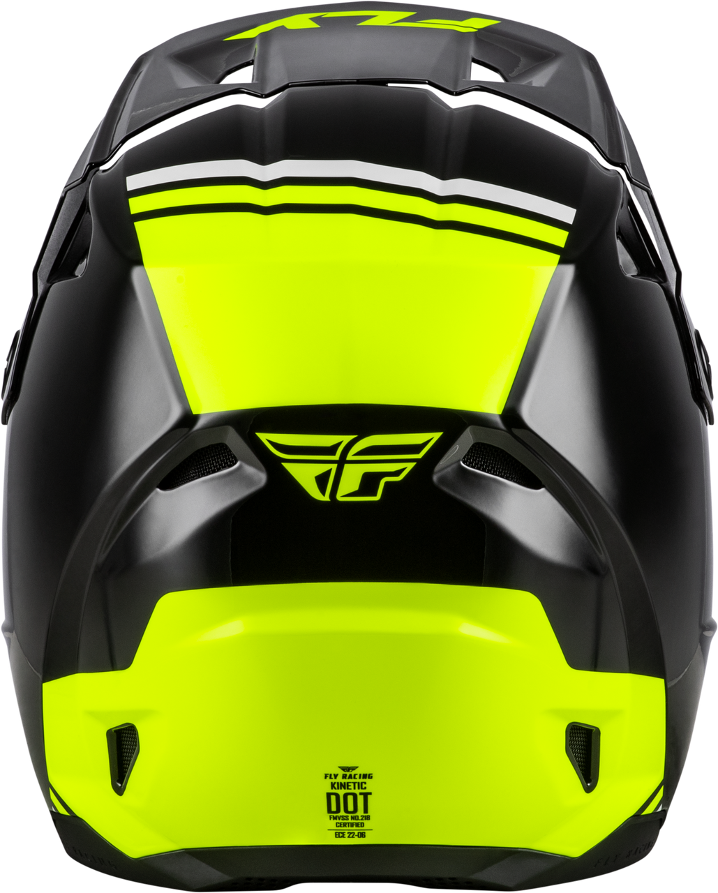 FLY RACING KINETIC VERDICT HELMET BLACK/HI-VIS/GREY 73-8723