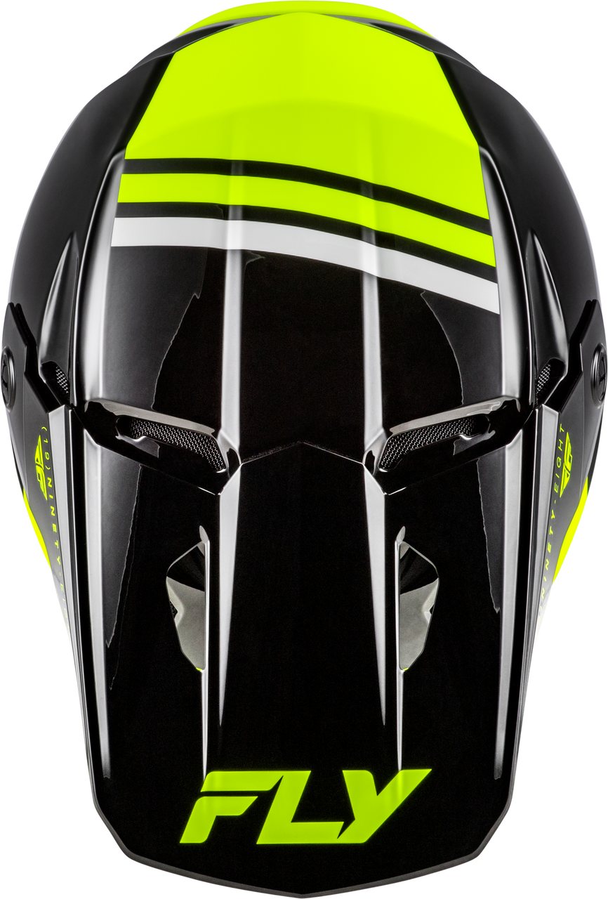 FLY RACING KINETIC VERDICT HELMET BLACK/HI-VIS/GREY 73-8723