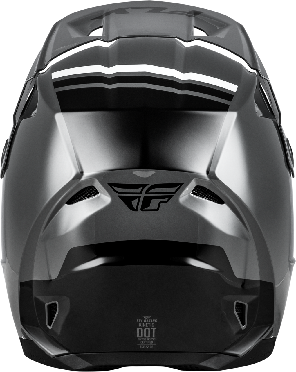 FLY RACING KINETIC VERDICT HELMET GREY/BLACK/WHITE 73-8720