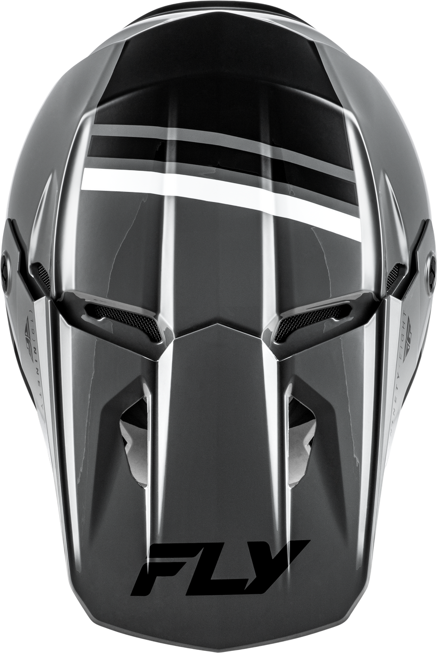 FLY RACING KINETIC VERDICT HELMET GREY/BLACK/WHITE 73-8720