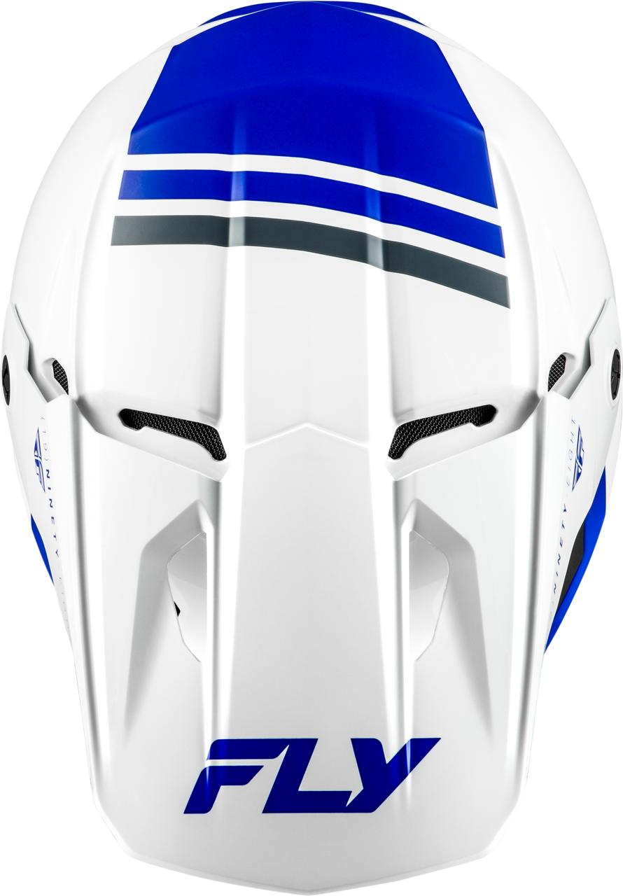FLY RACING KINETIC VERDICT HELMET WHITE/BLUE/GREY 73-8722