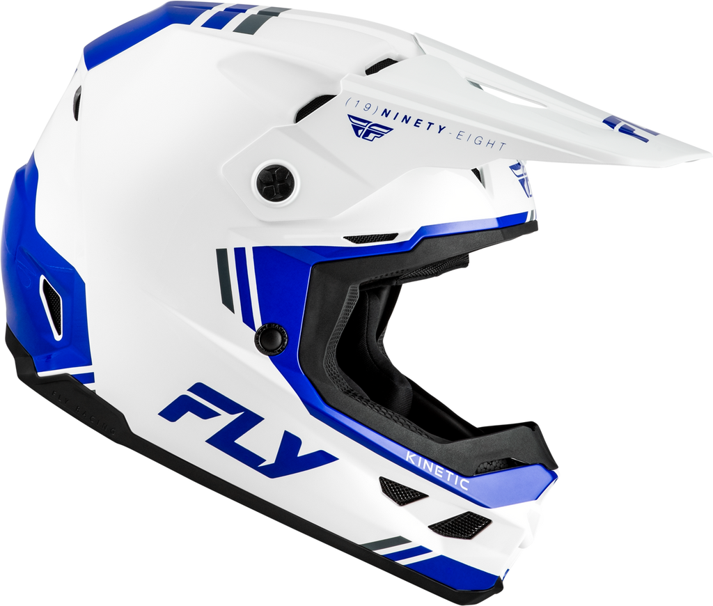 FLY RACING KINETIC VERDICT HELMET WHITE/BLUE/GREY 73-8722