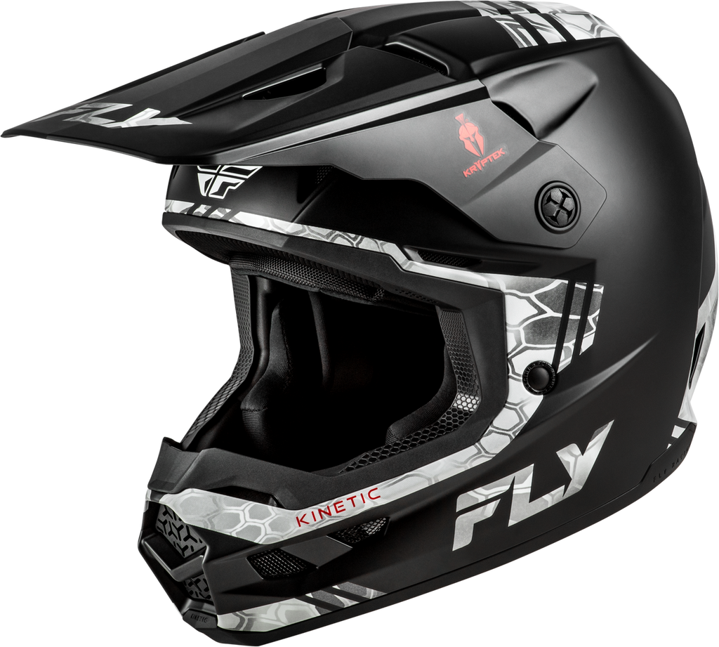 FLY RACING KINETIC VERDICT KRYPTEK HELMET BLACK/GREY 73-8728